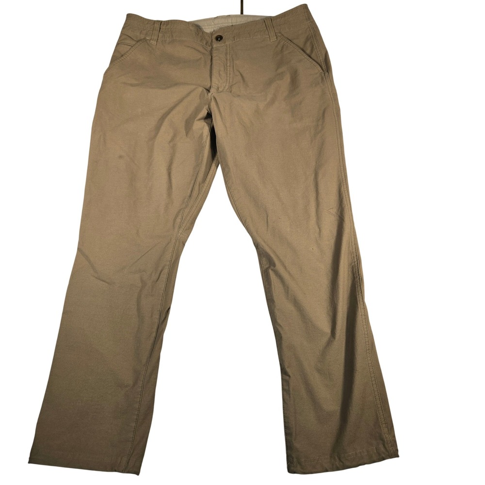 Kuhl Mens Tan Khaki Hiking Pants Outdoor‎ Technical Cinch Hem Trousers 38x30